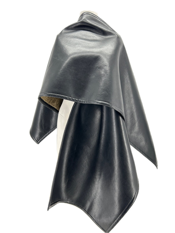 Poncho en faux shearling