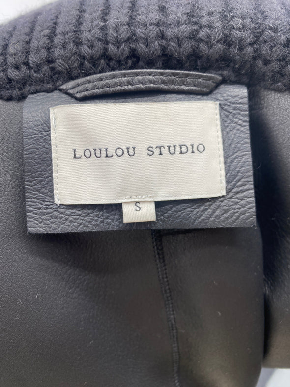Manteau en laine noir