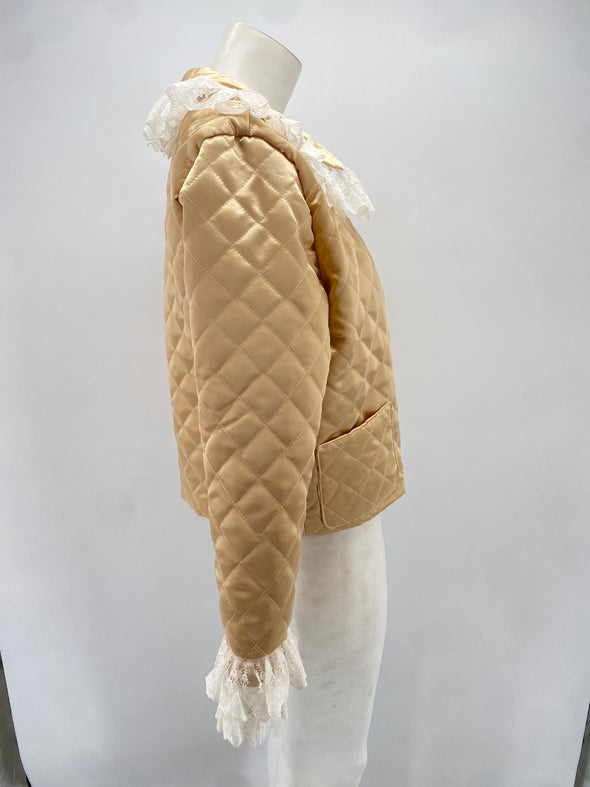 Veste satinée beige