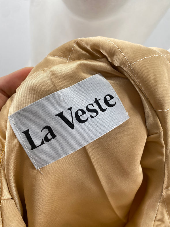 Veste satinée beige