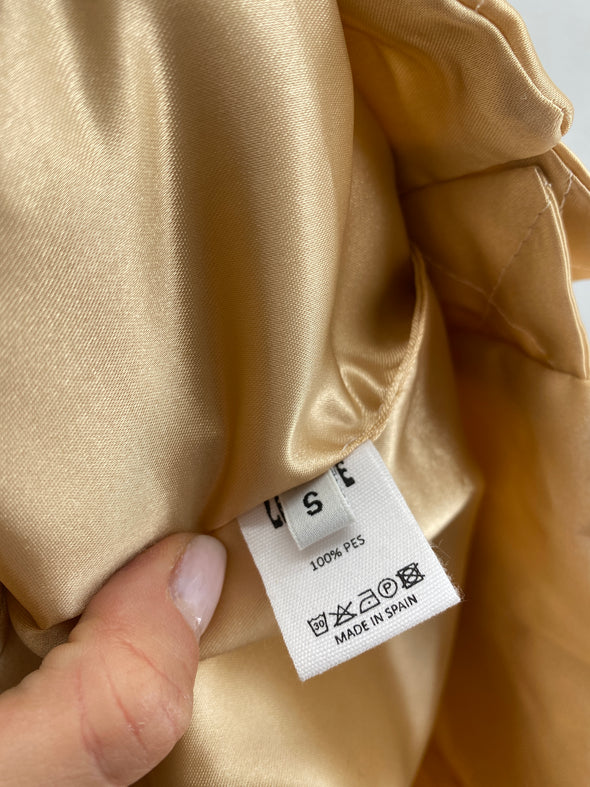 Veste satinée beige