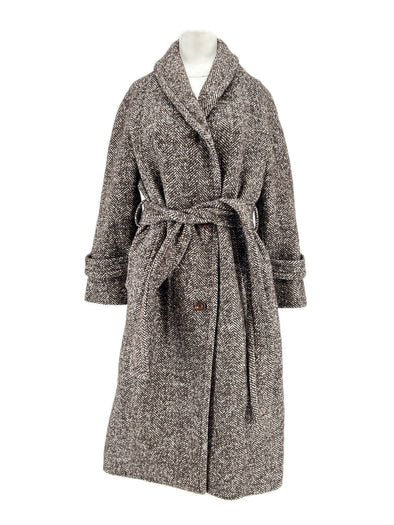 Manteau long avec ceinture
