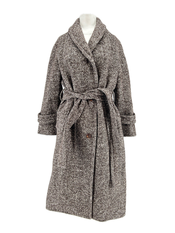 Manteau long avec ceinture