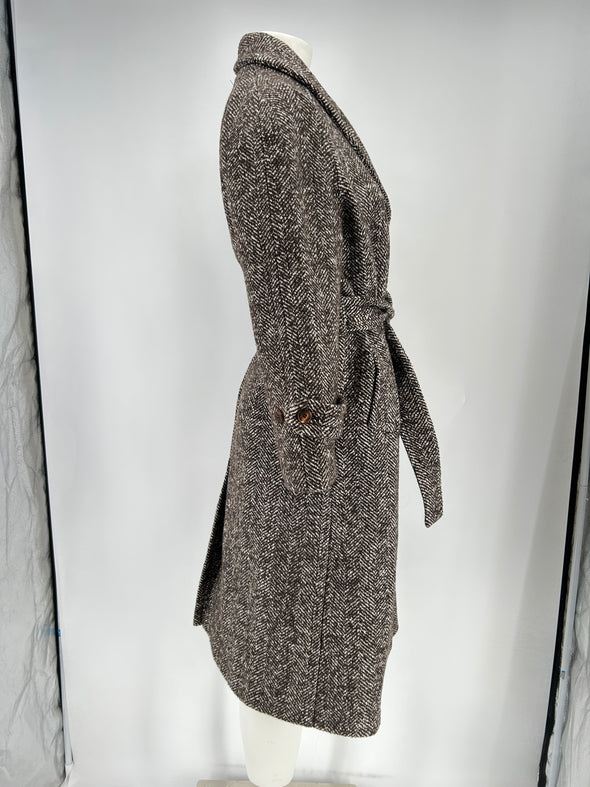 Manteau long avec ceinture