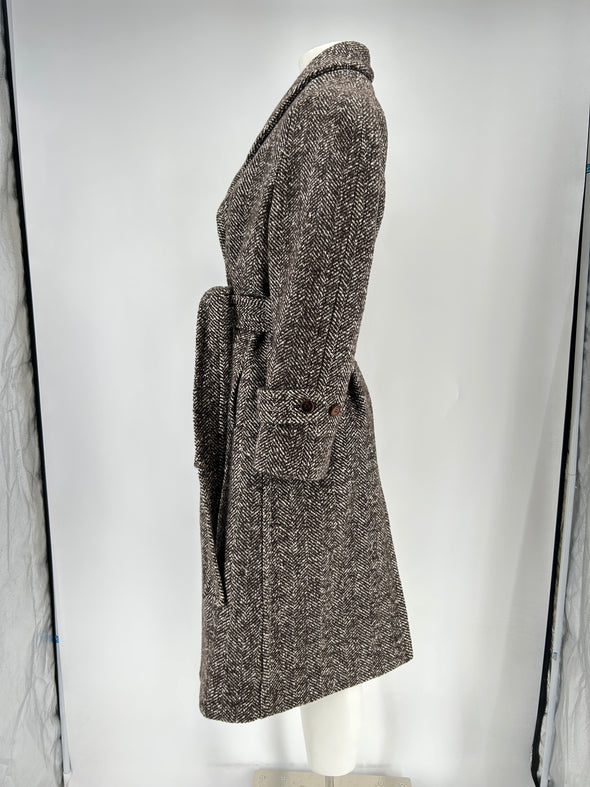 Manteau long avec ceinture