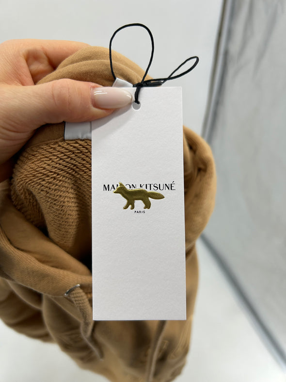 Sweat à capuche beige