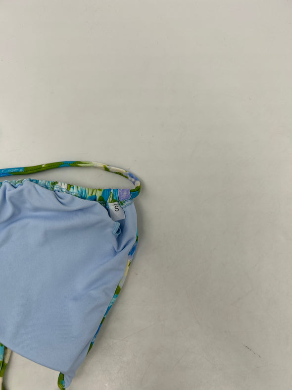 Maillot de bain à motifs bleu et vert