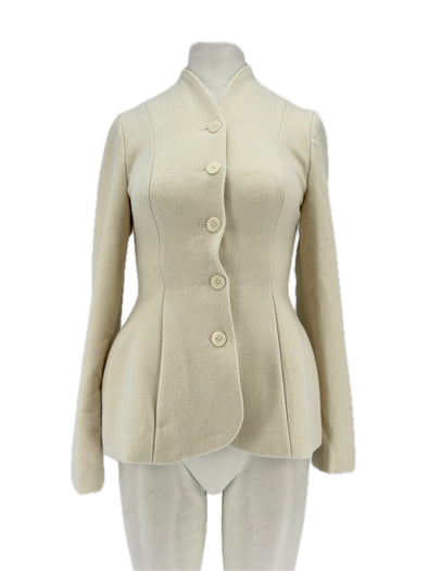 Blazer cintré beige