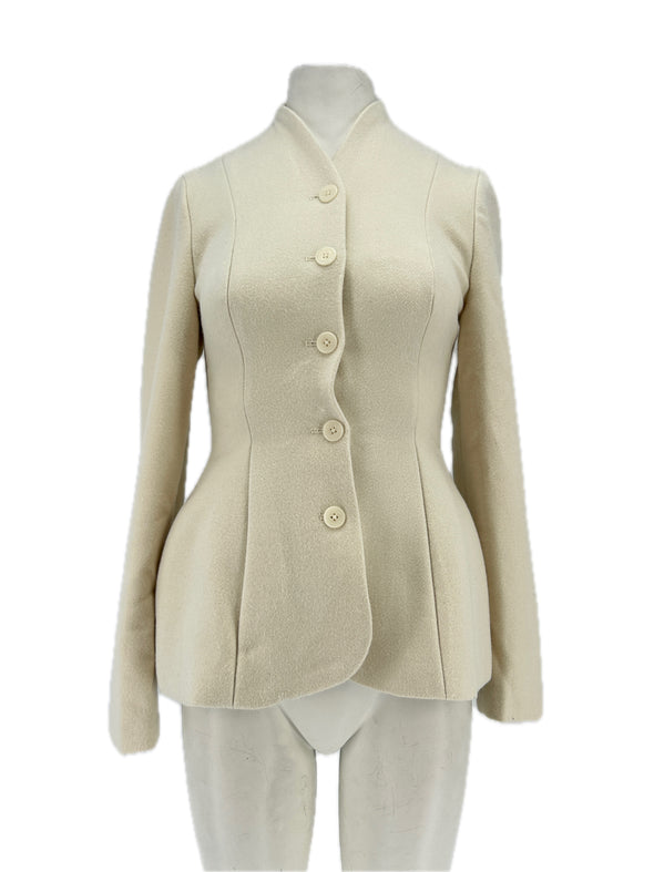 Blazer cintré beige