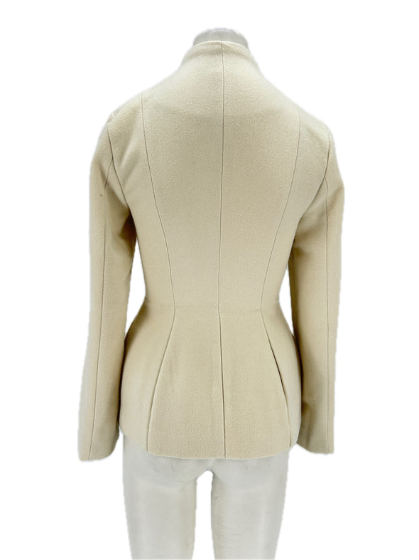 Blazer cintré beige