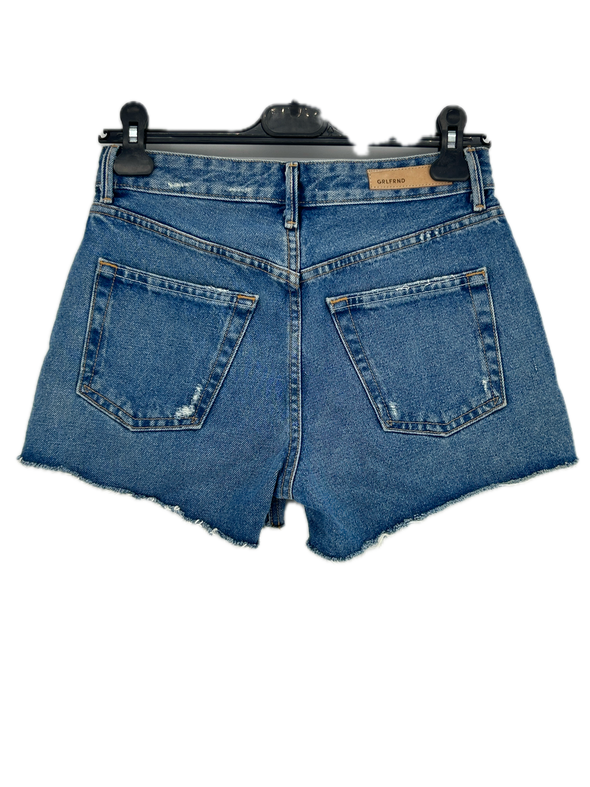 Short en denim bleu