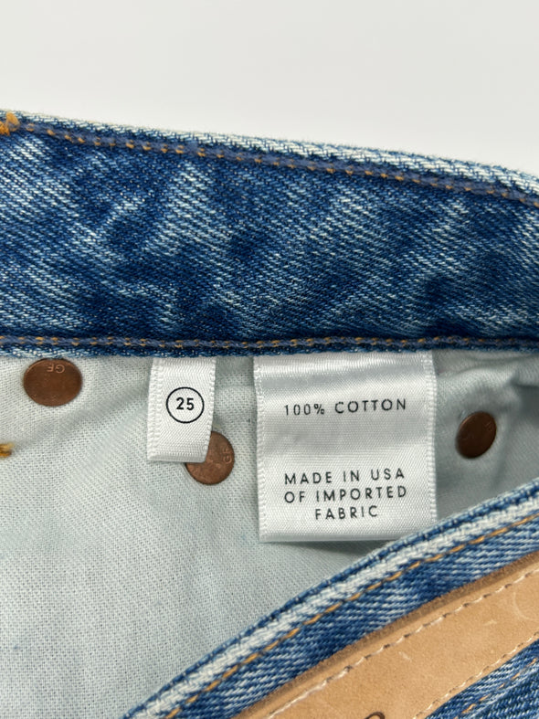 Short en denim bleu