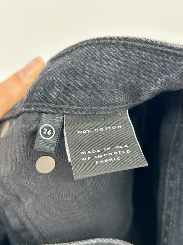 Bermuda en denim noir