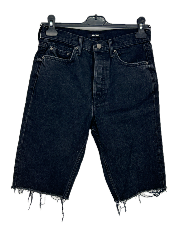 Bermuda en denim noir
