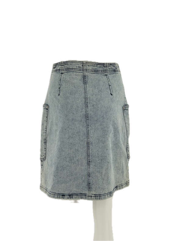 Jupe en denim délavé