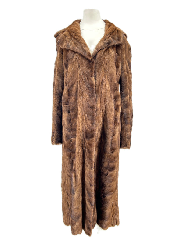 Manteau long en fourrure