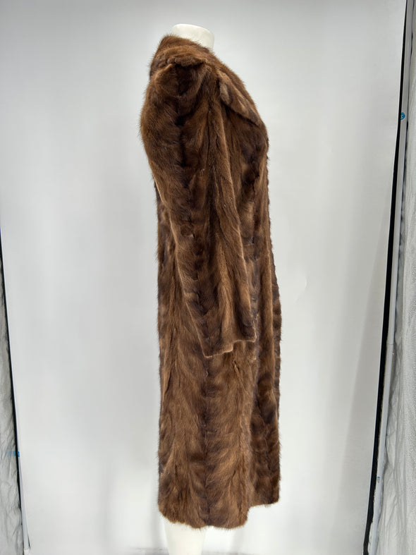 Manteau long en fourrure