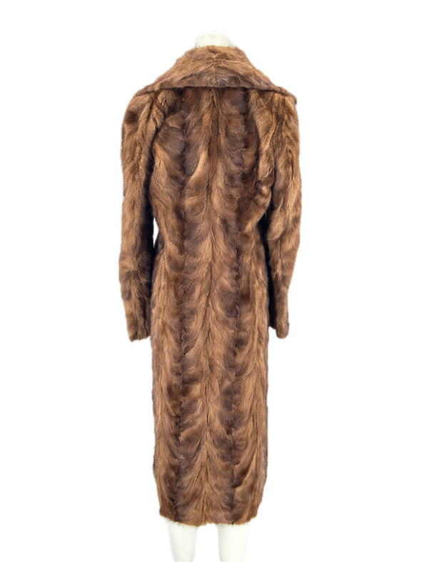 Manteau long en fourrure