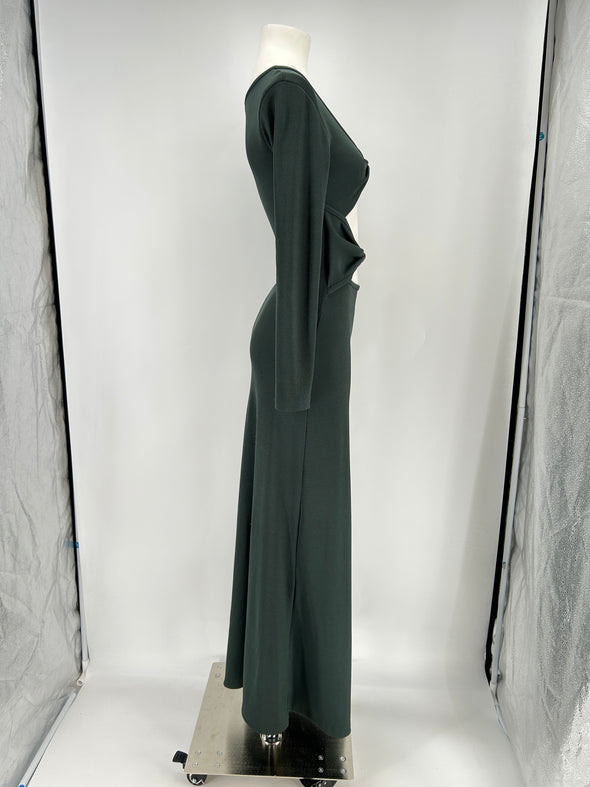 Robe ajourée verte foncée