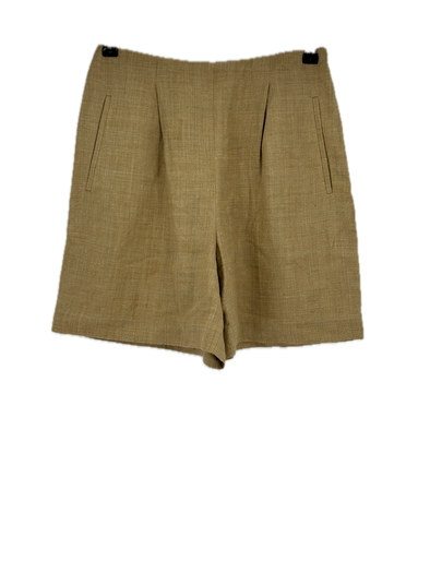 Short en mélange de soie et lin