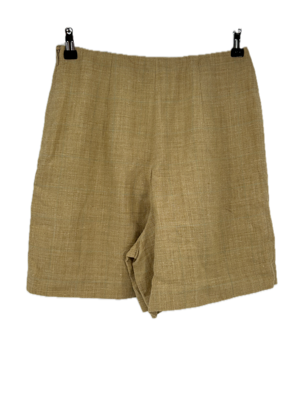 Short en mélange de soie et lin