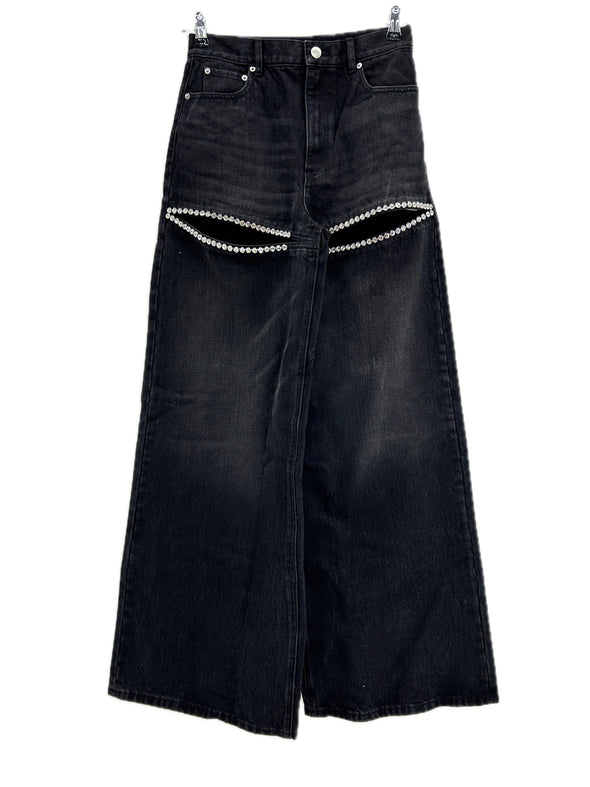 Jean noir avec strass