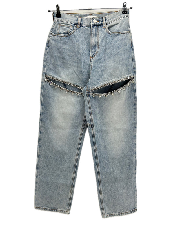 Jean bleu avec strass
