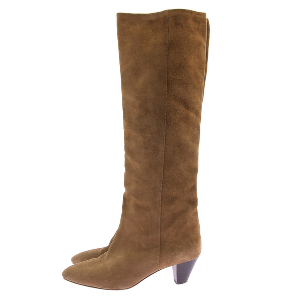 Bottes en daim camel