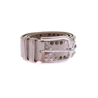Ceinture en cuir cloutée