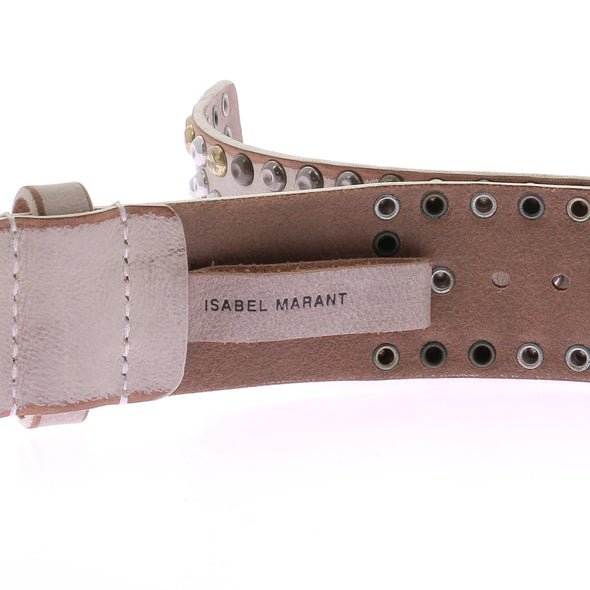Ceinture en cuir cloutée