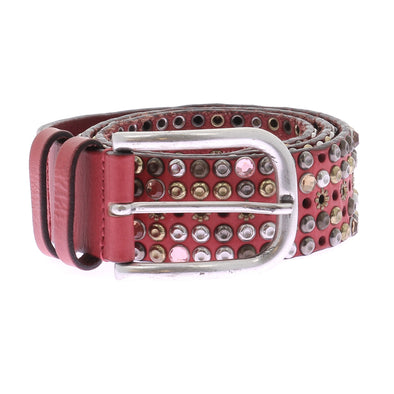 Ceinture en cuir cloutée