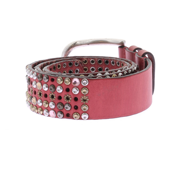 Ceinture en cuir cloutée
