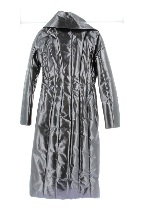 Manteau en cuir noir