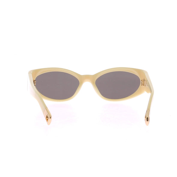 Lunettes de soleil jaunes "Ovalo"