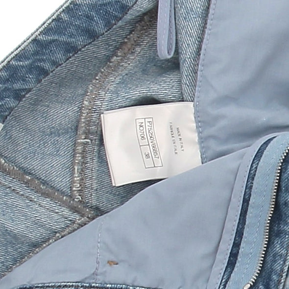 Jean bleu monogrammé
