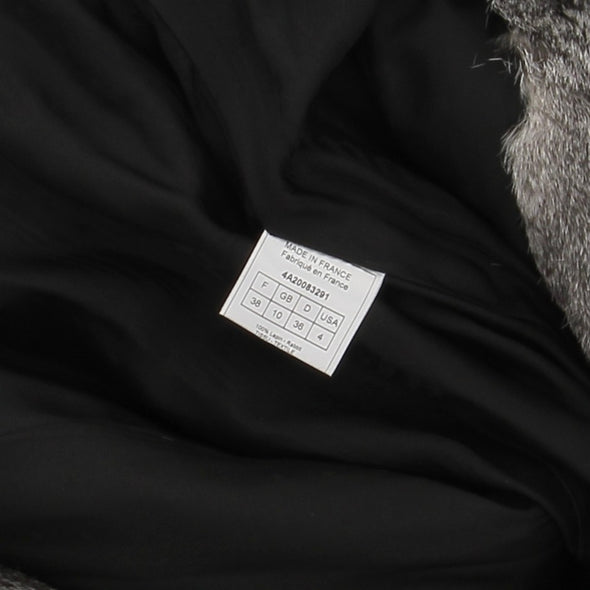Manteau en fourrure de lapin