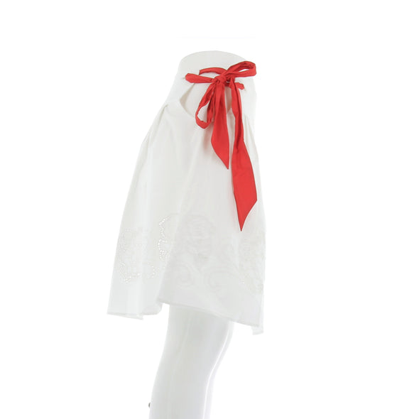 Jupe blanche avec noeuds