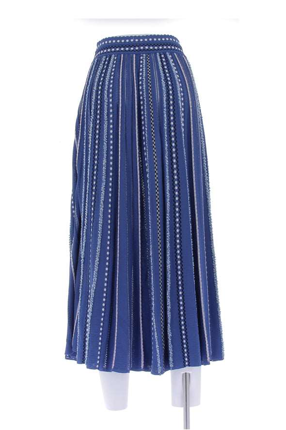 Jupe bleu mi-longue