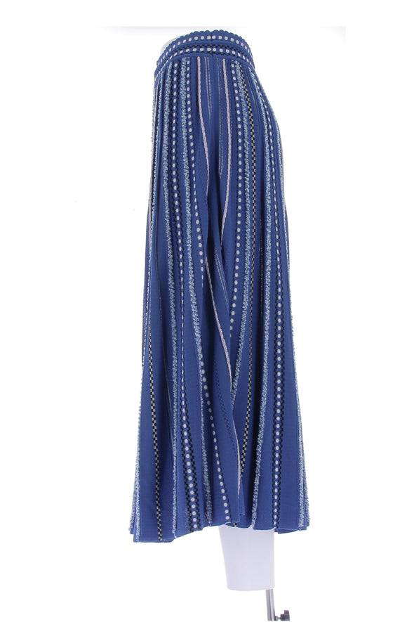 Jupe bleu mi-longue