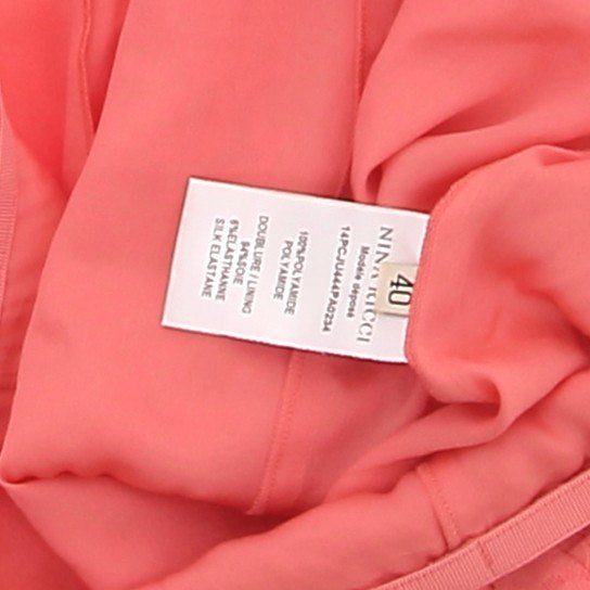 Jupe corail en dentelle
