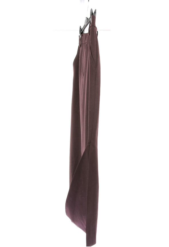 Jupe en laine bordeaux