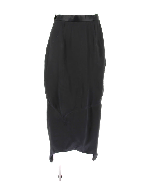 Jupe satinée noire
