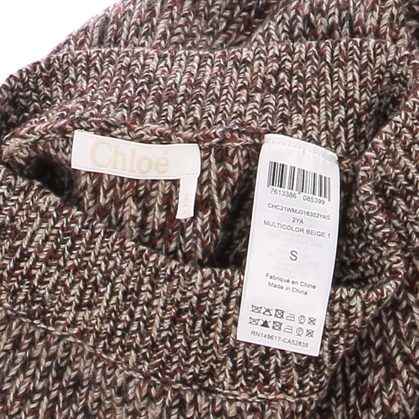 Jupe en mélange de cachemire et laine