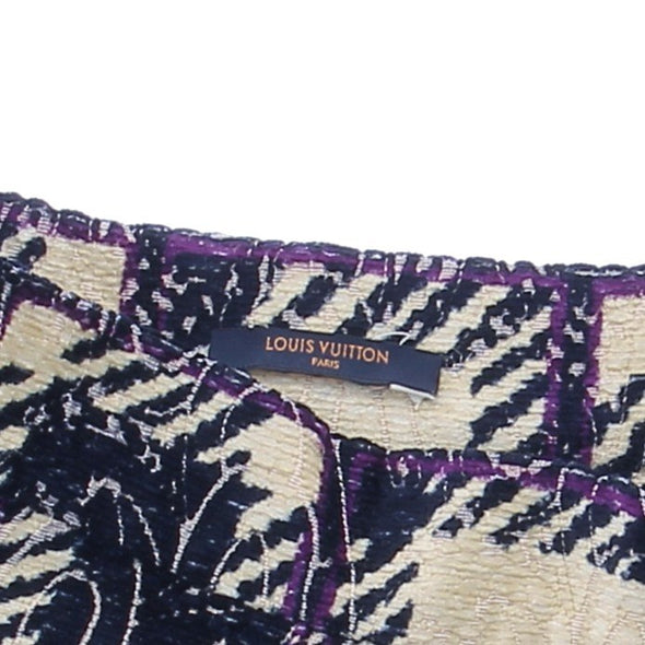 Jupe en velours imprimé tartan