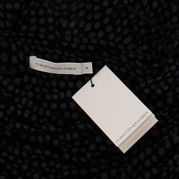 Jupe noire à pois