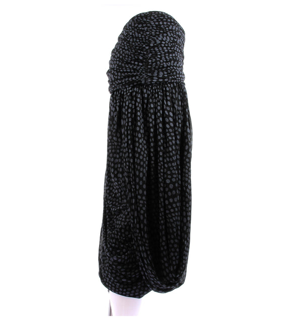Jupe noire à pois