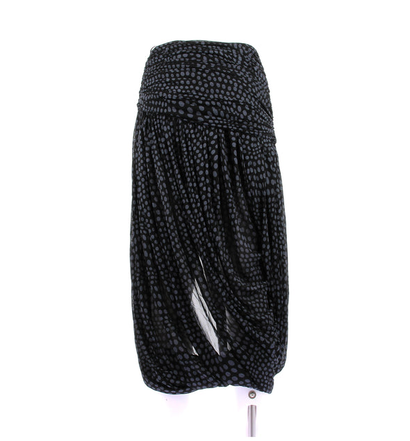 Jupe noire à pois