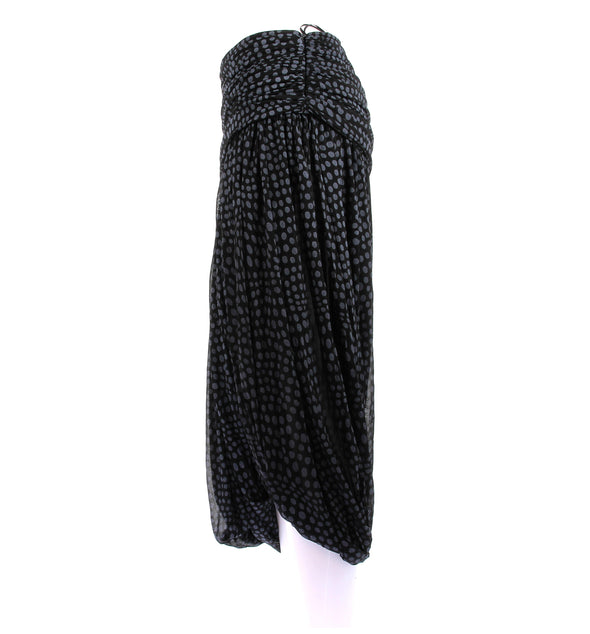 Jupe noire à pois