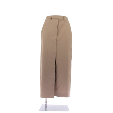 Jupe longue marron en laine
