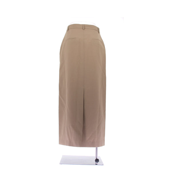 Jupe longue marron en laine